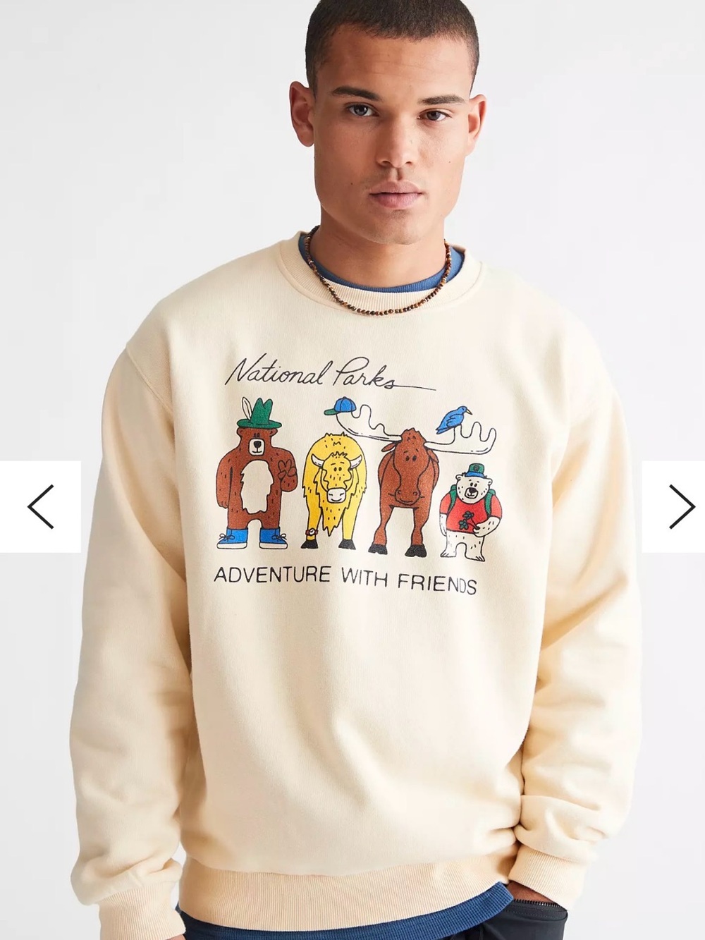 Parks Project Adventure With Friends Crew Neck Sweatshirt sz XS - Picture 4 of 5